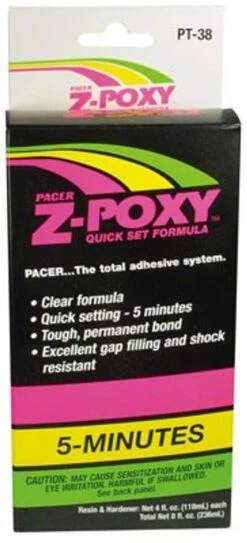 PAAPT38 PACER Z-POXY PT-38 ZPOXY 5MIN
