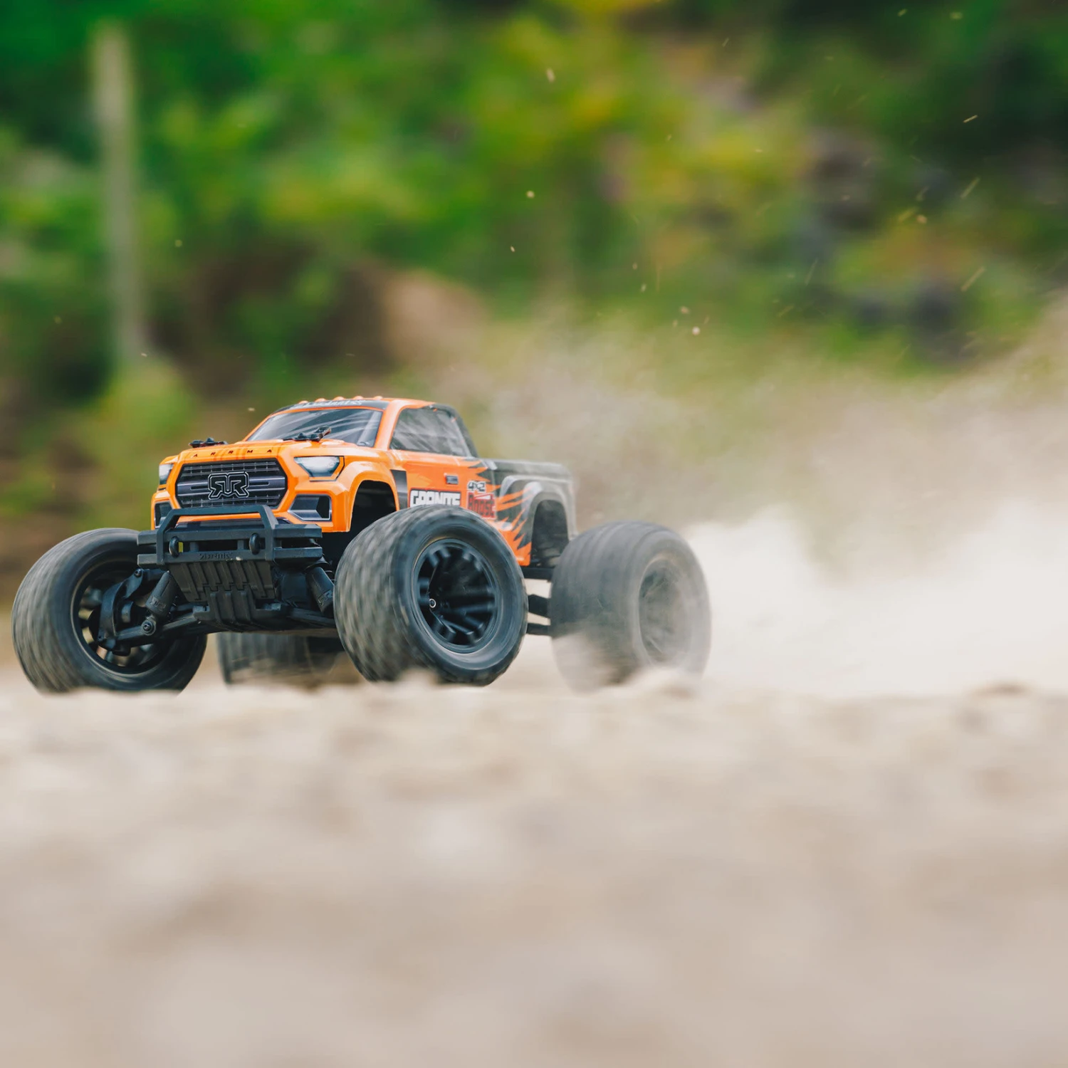 Arrma 1/10 Granite 4X2 Boost Mega 550 Brushed Monster Truck RTR, With Battery & Charger, Orange #ARA4102SV4T1 6 Arrma 1/10 Granite 4X2 Boost Mega 550 Brushed Monster Truck RTR, With Battery & Charger, Orange #ARA4102SV4T1 - Image 6