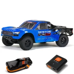 Arrma 1/10 Senton 4X2 Boost Mega 550 Brushed Short Course Truck RTR With Battery & Charger, Blue #ARA4103SV4T2