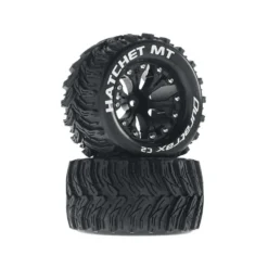 DuraTrax Hatchet MT 2.8" 2WD Front Mounted Truck Tires (Black) (2) (1/2 Offset) #DTXC3528