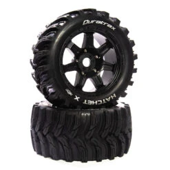 DuraTrax Hatchet X Belted Mounted Black 24mm Kraton 8S (2) #DTXC5588