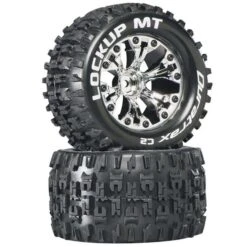 Duratrax Lockup MT 2.8" 2WD Mounted 1/2" Offset Tires (Chrome) (2) #DTXC3511