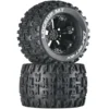 Duratrax Lockup MT 3.8" Mounted 1/2" Offset Tires, Black (2) DTXC3580