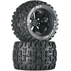 Duratrax Lockup MT 3.8" Mounted 1/2" Offset Tires, Black (2) DTXC3580
