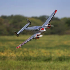 E-flite Beechcraft D18 1.5m Bind-N-Fly Basic Electric Airplane (1499mm) W/Smart ESC, AS3X & SAFE #EFL106250 -Car Airplane Model Shop e flite e flite beechcraft d18 15m bind n fly basi 8