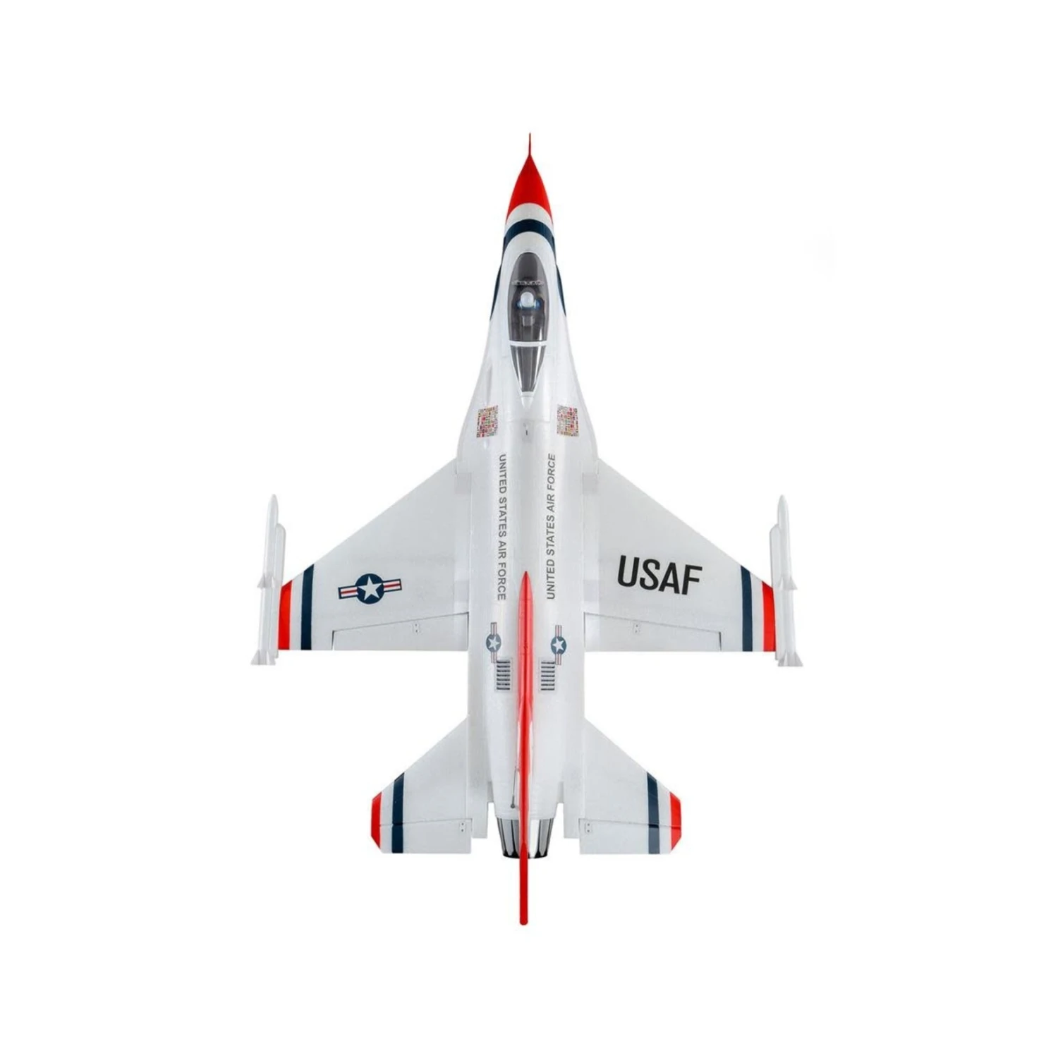 E-flite F-16 Thunderbird 70mm BNF Basic Electric Jet Airplane (815mm) W/AS3X & SAFE Select #EFL78500 6 E-flite F-16 Thunderbird 70mm BNF Basic Electric Jet Airplane (815mm) W/AS3X & SAFE Select #EFL78500 - Image 6