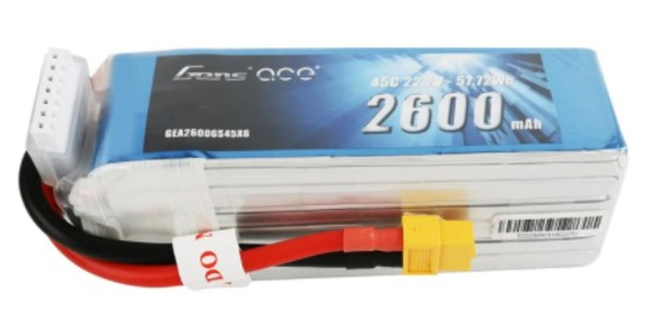 GA45C26006S Gens Ace 2600mAh 6S 22.2V 45C Lipo Battery Pack With XT60 PlugC XT60 1 GA45C26006S Gens Ace 2600mAh 6S 22.2V 45C Lipo Battery Pack With XT60 PlugC XT60
