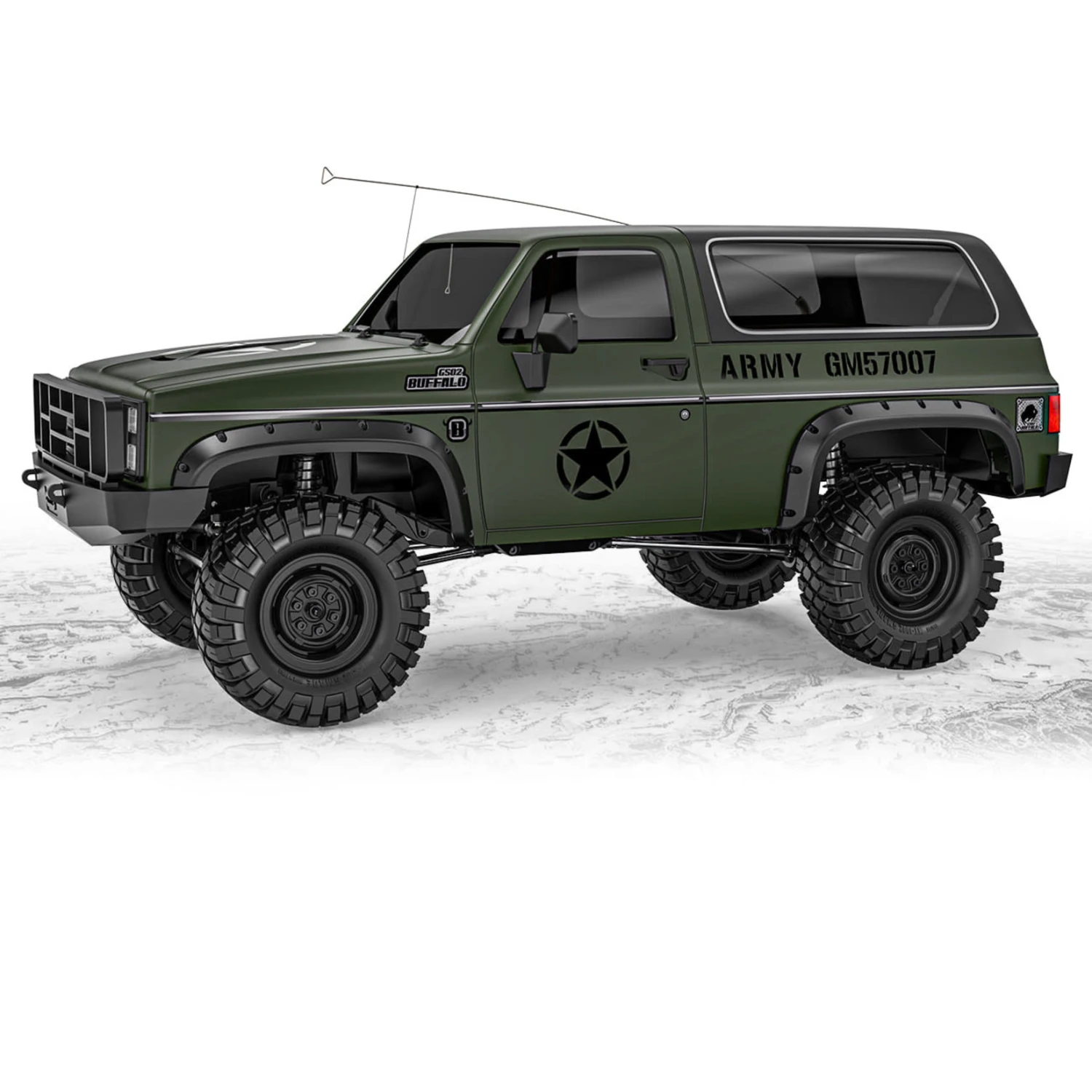 Gmade GS02F Military Buffalo 1/10 Scale Trail Crawler Kit #GM57007 1 Gmade GS02F Military Buffalo 1/10 Scale Trail Crawler Kit #GM57007