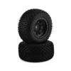 JConcepts Choppers Pre-Mounted Monster Truck Tires W/Hazard Wheel (Black) (2) (Platinum) #4014-3994