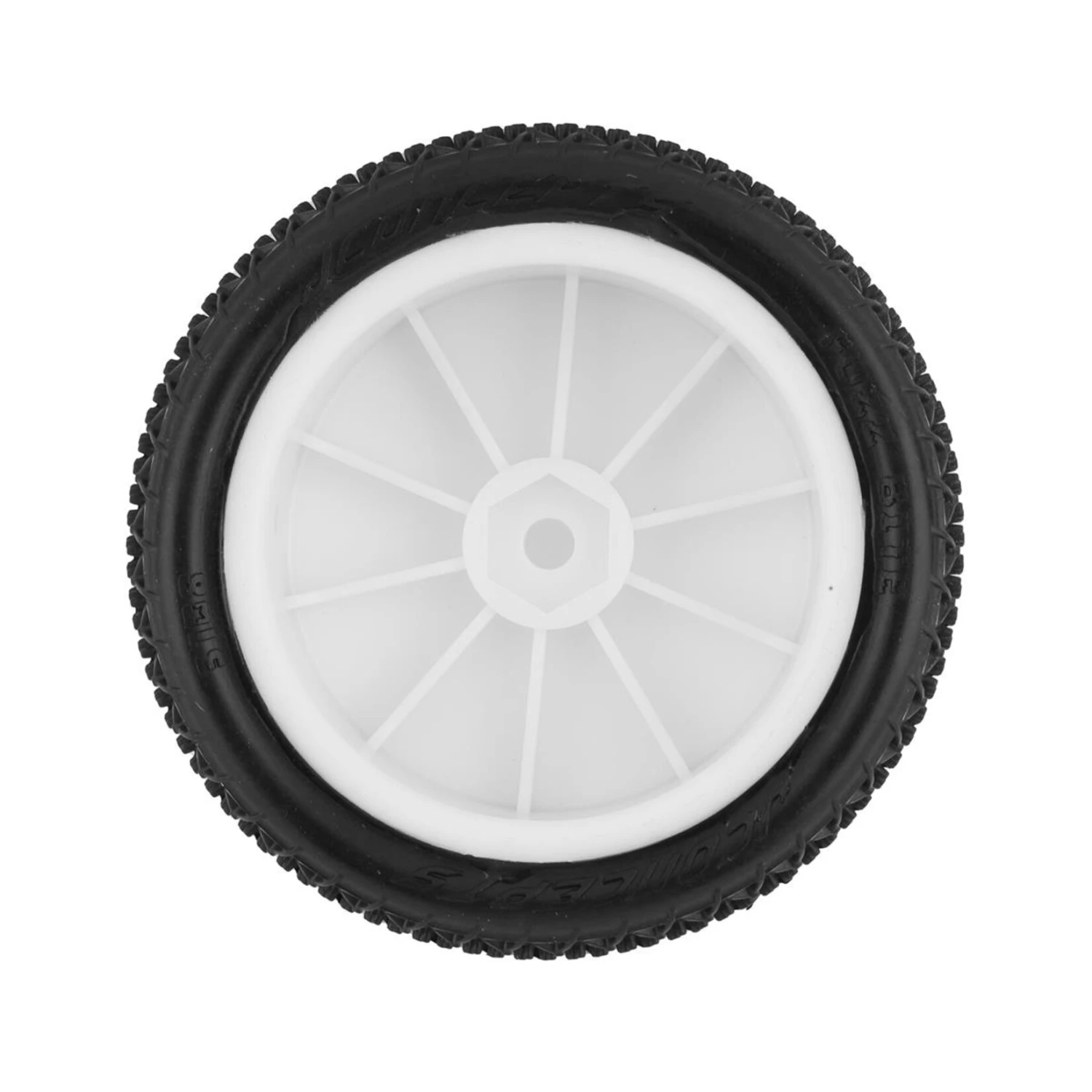 JConcepts Fuzz Bite LP 2.2" Pre-Mounted 4WD Front Buggy Tire (White) (2) (Pink) W/12mm Hex #3108-101011 2 JConcepts Fuzz Bite LP 2.2" Pre-Mounted 4WD Front Buggy Tire (White) (2) (Pink) W/12mm Hex #3108-101011 - Image 2