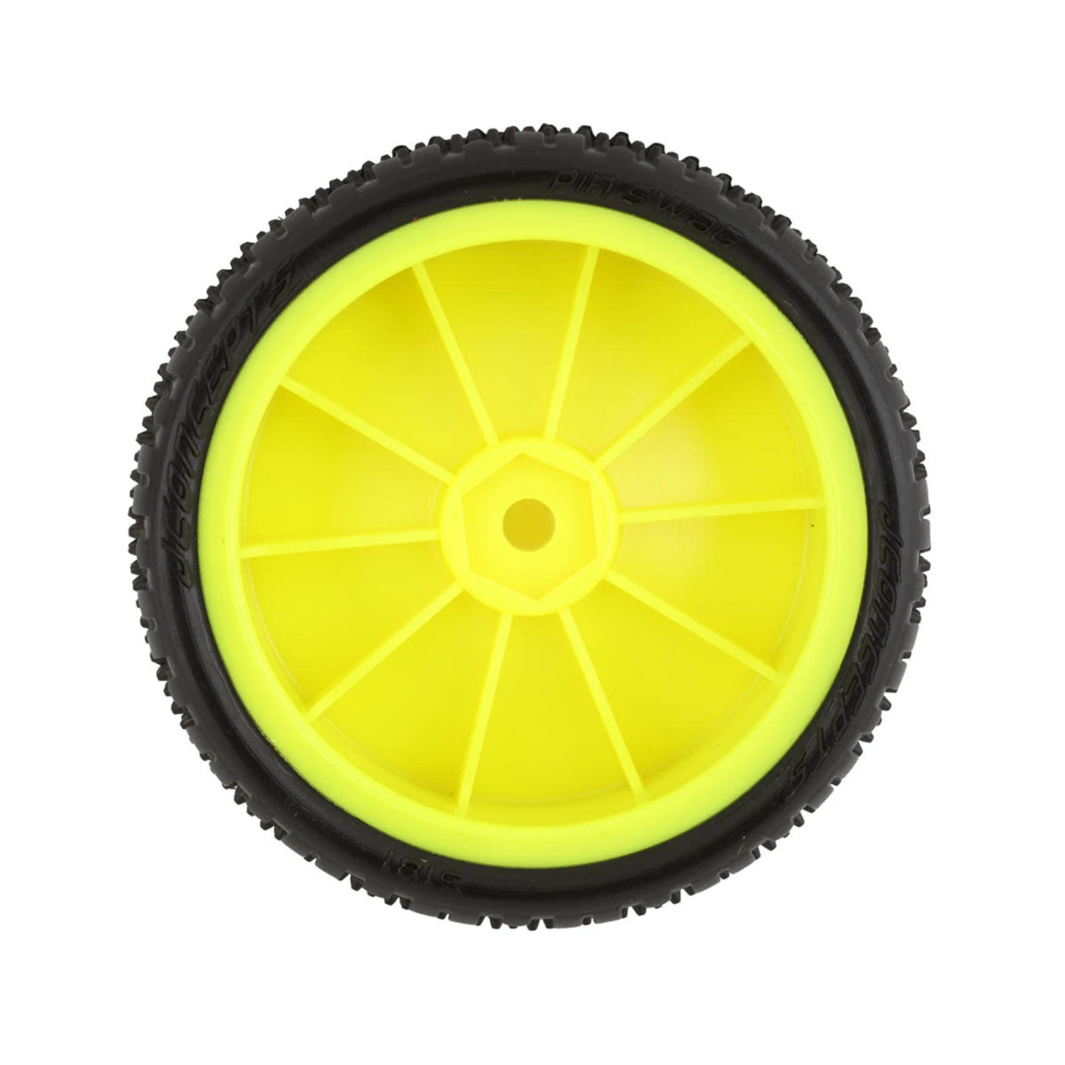 JConcepts Pin Swag 2.2" Pre-Mounted 2WD Front Buggy Carpet Tires (Yellow) (2) (Pink) W/12mm Hex #3181-201011 2 JConcepts Pin Swag 2.2" Pre-Mounted 2WD Front Buggy Carpet Tires (Yellow) (2) (Pink) W/12mm Hex #3181-201011 - Image 2