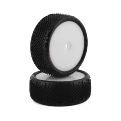 JConcepts Pin Swag 2.2" Pre-Mounted 4WD Front Buggy Tire (White) (2) (Pink) W/12mm Hex #3182-101011