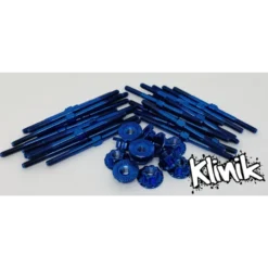 Klinik RC Team Associated B74.2/D Titanium Turnbuckle Set (7pcs) (Shiny Blue) #KRC-742TBSB