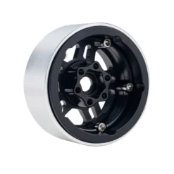 Power Hobby 1/10 Scale B4 Aluminum Beadlock Crawler Wheels (4) #PHB5053BLACK -Car Airplane Model Shop power hobby power hobby 1 10 scale b4 aluminum bea 2