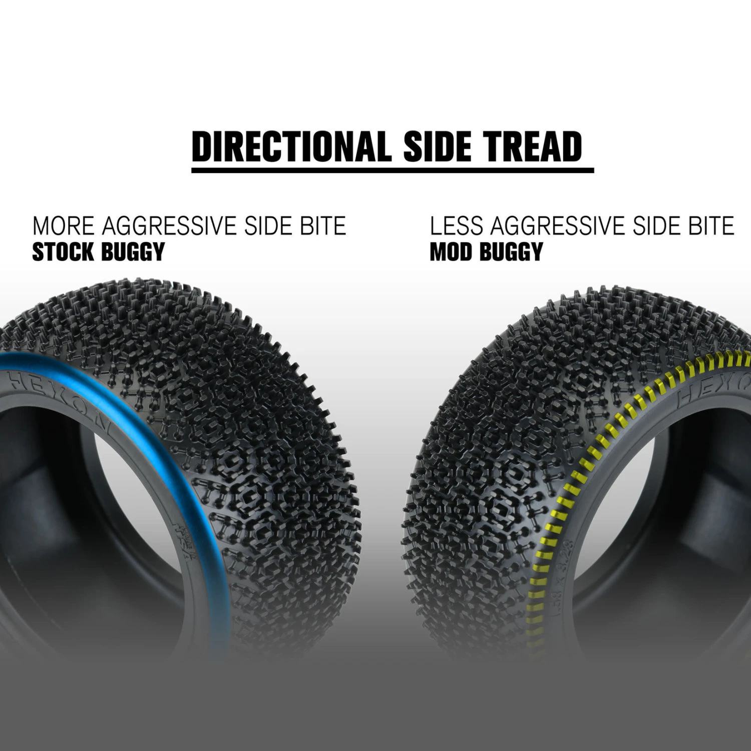 Pro-Line 1/10 Hexon CR4 Rear 2.2" Carpet Buggy Tires (2) #8292-304 3 Pro-Line 1/10 Hexon CR4 Rear 2.2" Carpet Buggy Tires (2) #8292-304 - Image 3