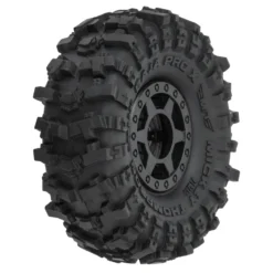 Pro-Line 1/24 Mickey Thompson Baja Pro X F/R 1.0" MTD 7mm Black Holcomb (4) #10215-10
