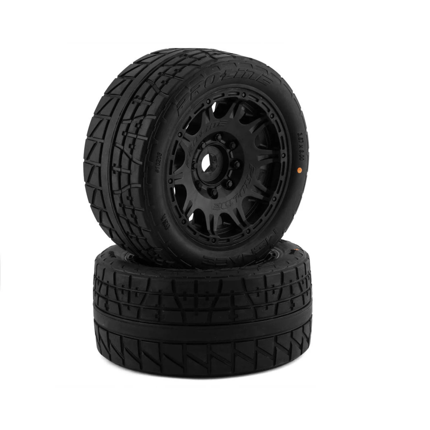 Pro-Line 1/6 Menace HP Belted Pre-Mounted 8S Monster Truck Tire (Black) (2) (G8) W/24mm Hex #10205-10 1 Pro-Line 1/6 Menace HP Belted Pre-Mounted 8S Monster Truck Tire (Black) (2) (G8) W/24mm Hex #10205-10