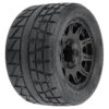 Pro-Line 1/8 Menace HP BELTED Fr/Rr 3.8" MT Tires Mounted 17mm Black Raid (2) #10206-10