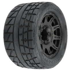 Pro-Line 1/8 Menace HP BELTED Fr/Rr 3.8" MT Tires Mounted 17mm Black Raid (2) #10206-10