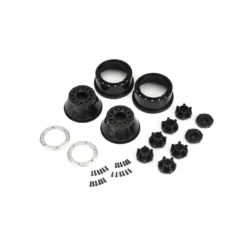 Pro-Line Raid Bead-Loc 2.2/3.0" Short Course Wheels (Silver/Black) (2) W/12mm & 14mm Removable Hex #2811-03 -Car Airplane Model Shop pro line pro line raid bead loc 22 30 short course 2