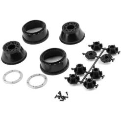 Pro-Line Raid Bead-Loc 2.2/3.0" Short Course Wheels (Silver/Black) (2) W/12mm & 14mm Removable Hex #2811-03 -Car Airplane Model Shop pro line pro line raid bead loc 22 30 short course 4