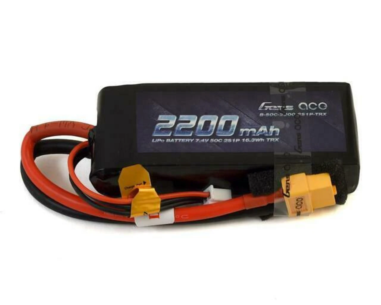 GA50C22002SXT60 Gens Ace 2200mAh 7.4V 50C 2S1P TRX Lipo Battery Pack With XT60 Plug 1 GA50C22002SXT60 Gens Ace 2200mAh 7.4V 50C 2S1P TRX Lipo Battery Pack With XT60 Plug