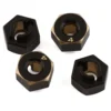 Samix SCX24 Brass Hex Adapter (4) (4mm) #SCX24-4063-4