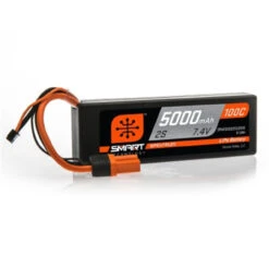 SPMX50002S100H5 Spektrum 5000mAh 2S 7.4V 100C Smart LiPo Hardcase; IC5