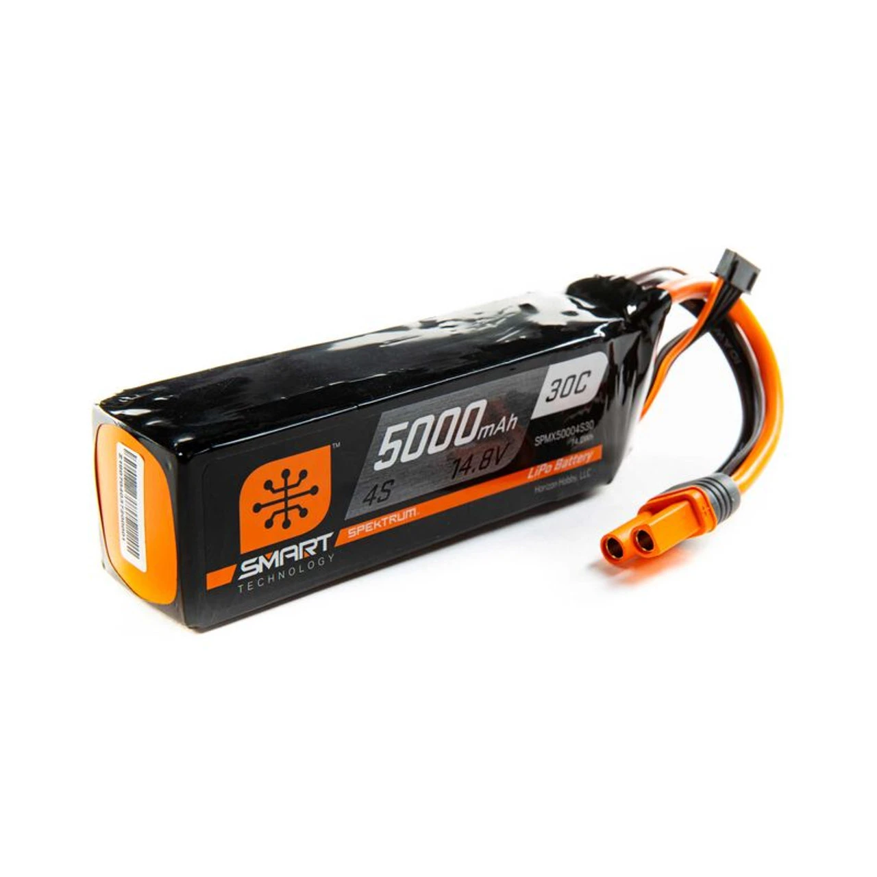 SPMX50004S30 SPEKTRUM 14.8V 5000mAh 4S 30C Smart LiPo Battery: IC5 1 SPMX50004S30 SPEKTRUM 14.8V 5000mAh 4S 30C Smart LiPo Battery: IC5