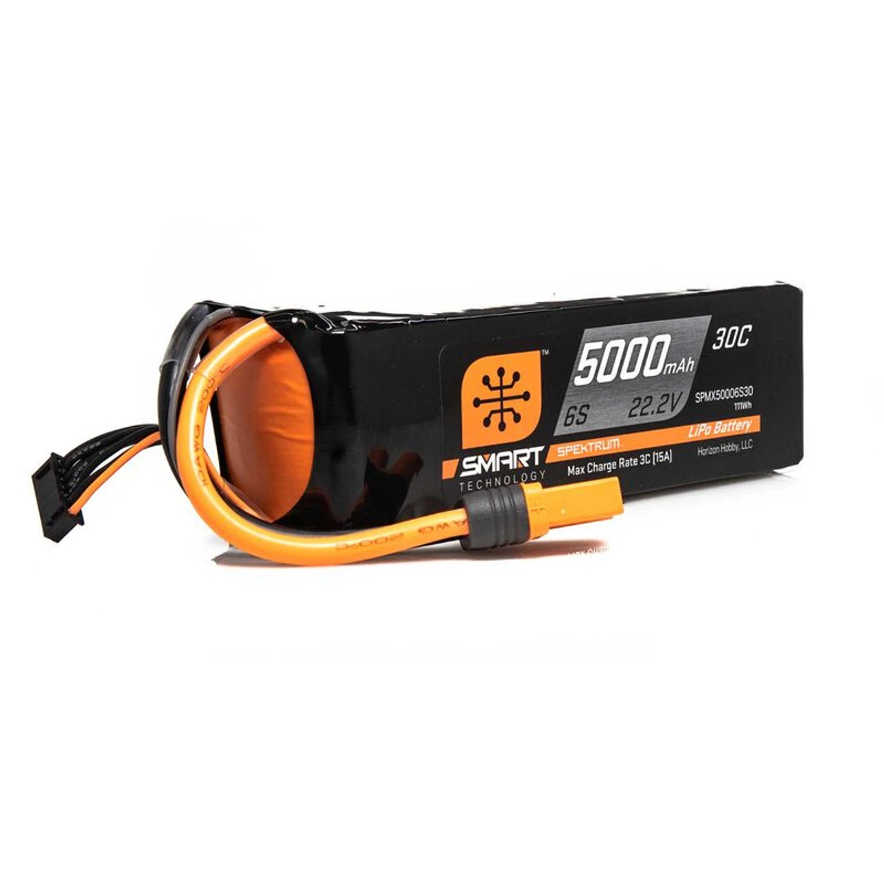 SPMX50006S30 Spektrum 22.2V 5000 MAh 6S 30C Smart LiPo, IC5 2 SPMX50006S30 Spektrum 22.2V 5000 MAh 6S 30C Smart LiPo, IC5 - Image 2