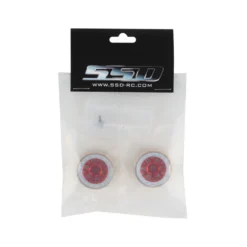 SSD RC 1.0” Boxer Aluminum/Brass Beadlock Wheels (Red) (2) #SSD00550 -Car Airplane Model Shop ssd rc ssd rc 10 boxer aluminum brass beadlock whe 9