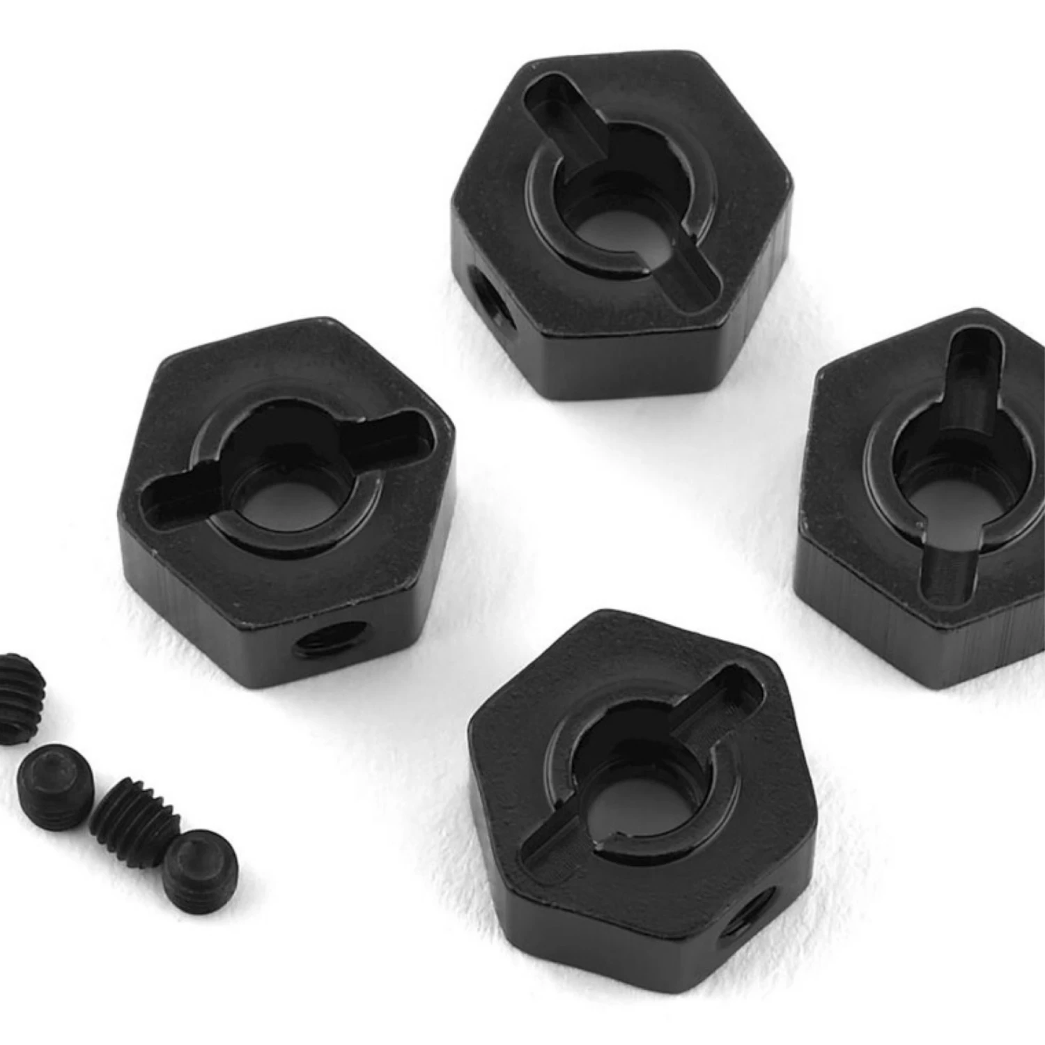 ST Racing Concepts Enduro Aluminum Hex Adapters (4) (Black) STC42069BK 1 ST Racing Concepts Enduro Aluminum Hex Adapters (4) (Black) STC42069BK
