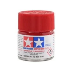 Tamiya X-7 Acrylic Mini Red Paint (10ml) #81507