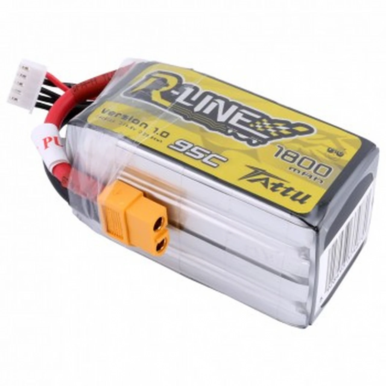 TAT95C18004SRL Tattu R-Line 1800mah 4S 95C FPV Lipo Battery With XT60 Plug 2 TAT95C18004SRL Tattu R-Line 1800mah 4S 95C FPV Lipo Battery With XT60 Plug - Image 2
