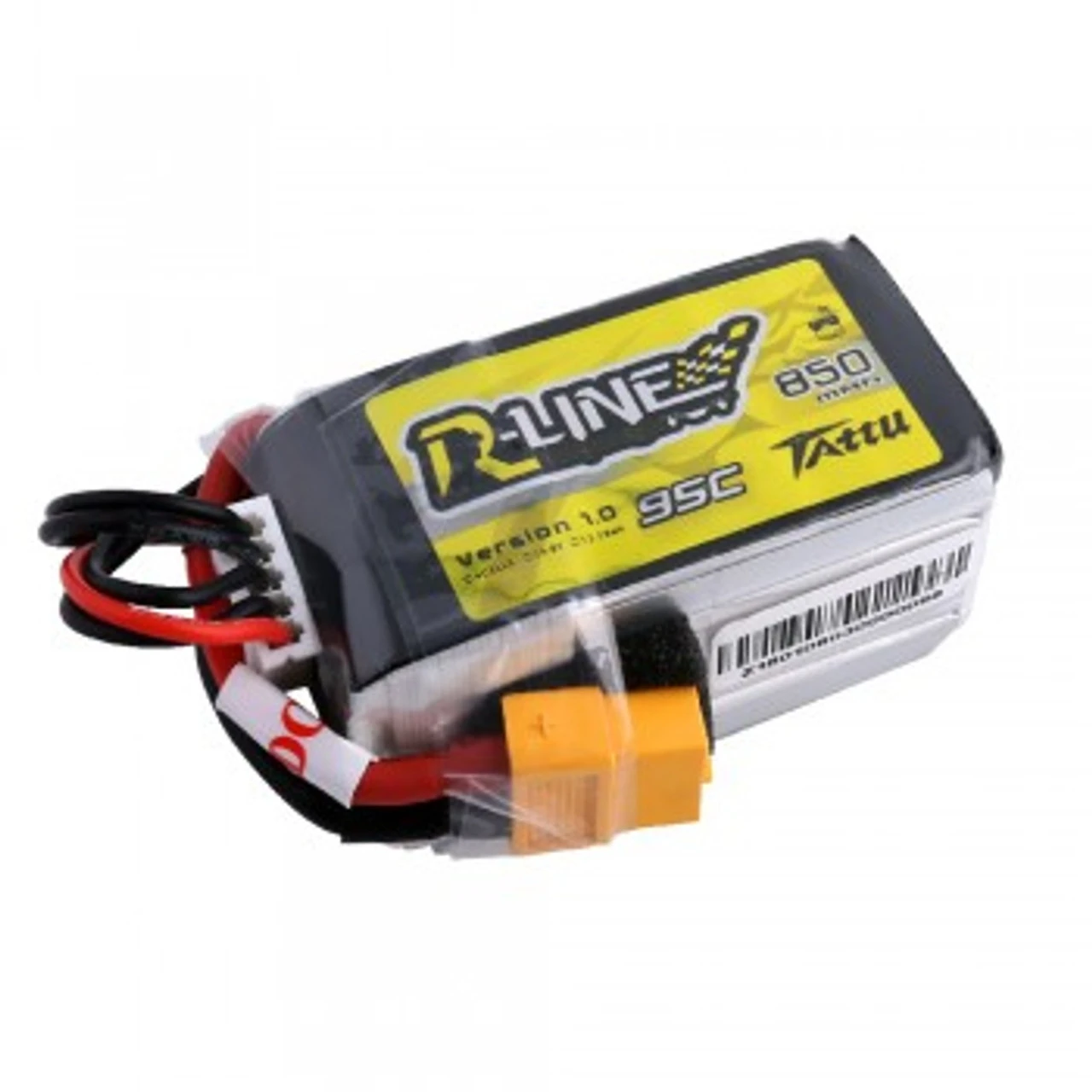 TAT95C8504SXT60RL Tattu R-Line 850mAh 14.8V 95C 4S1P Lipo Battery Pack With XT60 Plug 2 TAT95C8504SXT60RL Tattu R-Line 850mAh 14.8V 95C 4S1P Lipo Battery Pack With XT60 Plug - Image 2