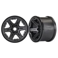 Traxxas 17mm Splined Hex 3.8" Monster Truck Wheels (Black) (2) #8671