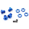 Traxxas 17mm Splined Wheel Hub Set (Blue) (4) #5353X