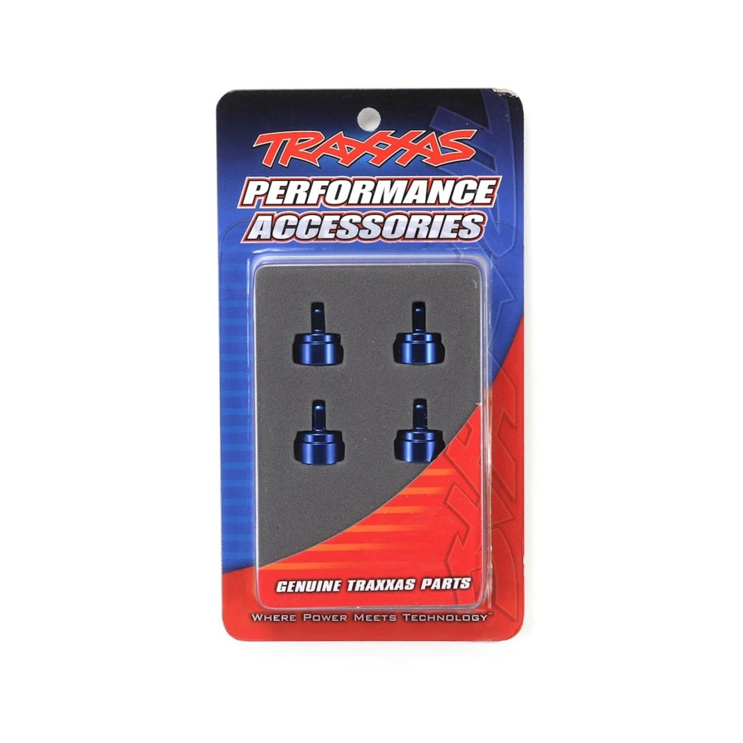 Traxxas Aluminum Ultra Shock Cap (Blue) (4) #3767A 2 Traxxas Aluminum Ultra Shock Cap (Blue) (4) #3767A - Image 2