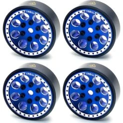 Treal SCX24 Beadlock Wheels W/Brass Rings 22g (Blue) #X002XYOQR5