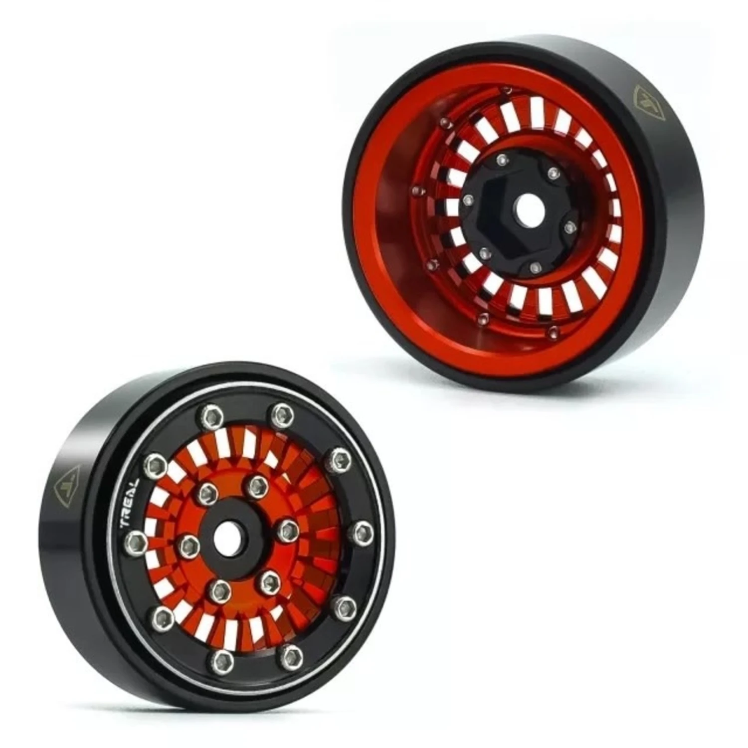 TREAL Type-C 1.0" Beadlock Wheels For Axial SCX24 (Red) #X003932QM1 2 TREAL Type-C 1.0" Beadlock Wheels For Axial SCX24 (Red) #X003932QM1 - Image 2