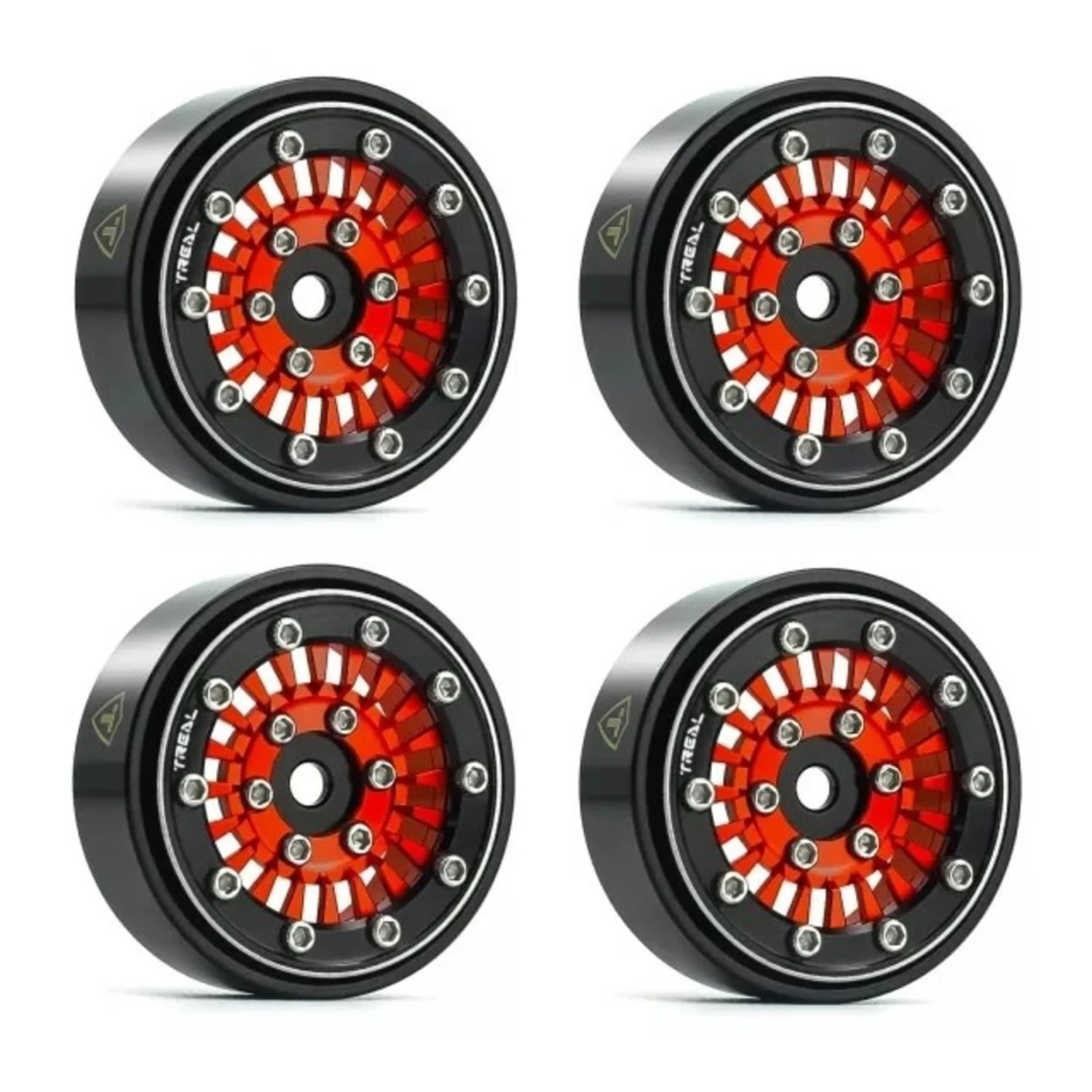 TREAL Type-C 1.0" Beadlock Wheels For Axial SCX24 (Red) #X003932QM1 4 TREAL Type-C 1.0" Beadlock Wheels For Axial SCX24 (Red) #X003932QM1 - Image 4