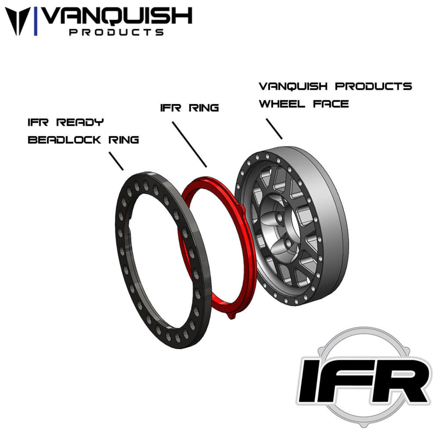 Vanquish Products 2.2 Slim IFR (Red Anodized) #VPS05533 2 Vanquish Products 2.2 Slim IFR (Red Anodized) #VPS05533 - Image 2